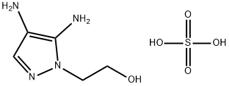 4,5-Diamino-1-(2-hydroxyethyl)pyrazole sulfate Structure
