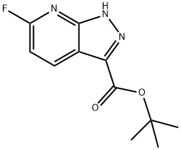 TERT-BUTYL 6-FLUORO-1H-PYRAZOLO[3,4-B]PYRIDINE-3-CARBOXYLATE Structure