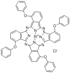 ALUMINUM 1,8,15,22-TETRAPHENOXY-29H,31H-PHTHALOCYANINE CHLORIDE Structure