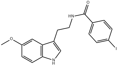 4-Iodo-N-[2-(5-methoxy-1H-indol-3-yl)-ethyl]-benzamide Structure