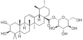 (2alpha,3beta)-2,3-Dihydroxy-urs-12-en-28-oicacid베타-D-글루코피라노실에스테르 구조식 이미지