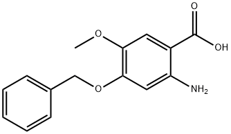 2-AMINO-4-BENZYLOXY-5-METHOXY-BENZOIC ACID Structure