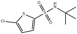 5-Chloro-N-tert-butyl-2-thiophenesulfonamide Structure