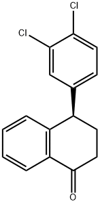 (4R)-(3',4'-Dichlorophenyl)-3,4-dihydro-2H-naphthalen-1-one 구조식 이미지
