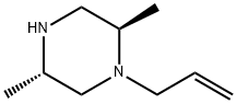피페라진,2,5-디메틸-1-(2-프로페닐)-,(2R,5S)-(9CI) 구조식 이미지