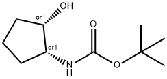 Carbamic acid, (2-hydroxycyclopentyl)-, 1,1-dimethylethyl ester, cis- (9CI) Structure