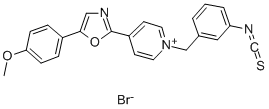 N-(3-ISOTHIOCYANATOBENZYL)-4-[5-(4-METHOXYPHENYL)-2-OXAZOLYL]PYRIDINIUM BROMIDE Structure