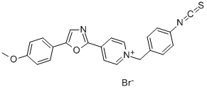 N-(4-ISOTHIOCYANATOBENZYL)-4-[5-(4-METHOXYPHENYL)-2-OXAZOLYL]PYRIDINIUM BROMIDE Structure
