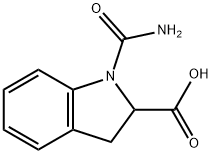 1-CARBAMOYL-2,3-DIHYDRO-1H-인돌-2-카르복실산 구조식 이미지