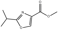 4-옥사졸카르복실산,2-(1-메틸에틸)-,메틸에스테르(9CI) 구조식 이미지