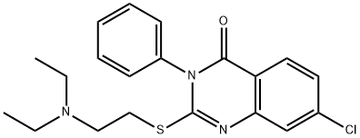 7-Chloro-2-[[2-(diethylamino)ethyl]thio]-3-phenylquinazolin-4(3H)-one Structure