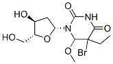 5-bromo-5-ethyl-6-methoxy-5,6-dihydro-2'-deoxyuridine 구조식 이미지