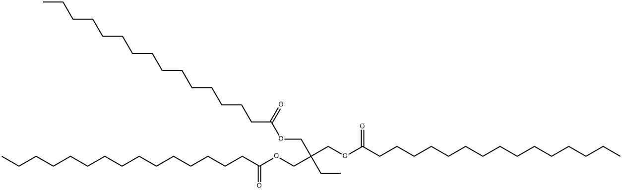 2-ethyl-2-[[(1-oxohexadecyl)oxy]methyl]propane-1,3-diyl bispalmitate Structure