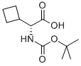 Boc-D-Cyclobutylglycine Structure