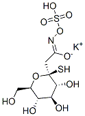 beta-d-Glucopyranose, 1-thio-, 1-[N-(sulfooxy)ethanimidate], monopotassium salt  Structure