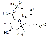 베타-d-글루코피라노스,1-티오-,1-[4-(메틸설피닐)-N-(설포옥시)부타니미데이트],모노칼륨염 구조식 이미지