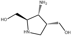 2,4-Pyrrolidinedimethanol,3-amino-,(2R,3R,4R)-(9CI) 구조식 이미지