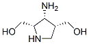 2,4-Pyrrolidinedimethanol,3-amino-,[2S-(2alpha,3alpha,4alpha)]-(9CI) 구조식 이미지