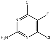 2-아미노-4,6-디클로로-5-플루오로피리미딘 구조식 이미지