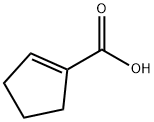 1-Cyclopentenecarboxylic acid 구조식 이미지