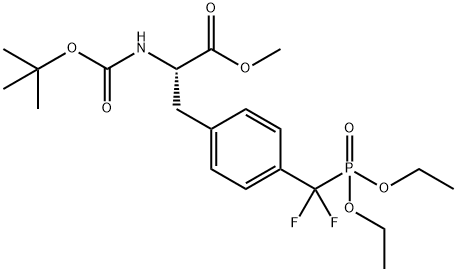 METHYL-N-BOC-4[(DIETHOXY-PHOSPHORYL)-DIFLUORO]METHYL PHENYLALANINE Structure