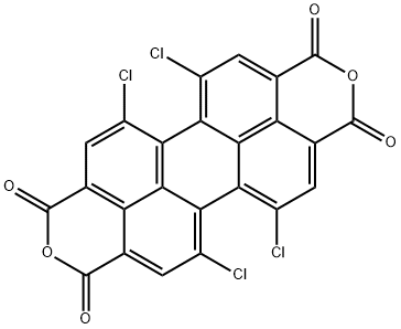 1,6,7,12-Tetrachloroperylene tetracarboxylic acid dianhydride Structure