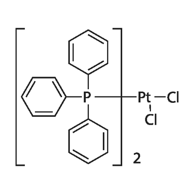 cis-Bis(triphenylphosphine)platinum(II) chloride 구조식 이미지