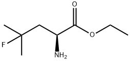 (S)-에틸2-아미노-4-플루오로-4-메틸펜타노에이트 구조식 이미지