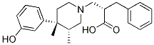 (alphaS,3R,4R)-4-(3-Hydroxyphenyl)-3,4-dimethyl-alpha-(phenylmethyl)-1-piperidinepropanoic acid 구조식 이미지