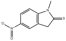 2H-Indole-2-thione,  1,3-dihydro-1-methyl-5-nitro- 구조식 이미지