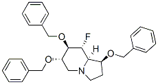 Indolizine, 8-fluorooctahydro-1,6,7-tris(phenylmethoxy)-, 1S-(1.alpha.,6.beta.,7.alpha.,8.beta.,8a.beta.)- 구조식 이미지