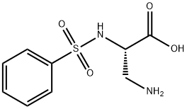 3-Amino-(2S)-phenylsulfonylaminopropionicacid Structure