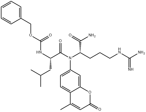 Z-LEU-ARG-7-AMINO-4-METHYLCOUMARIN Structure