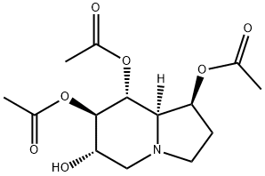 1,6,7,8-Indolizinetetrol, octahydro-, 1,7,8-triacetate, 1S-(1.alpha.,6.beta.,7.alpha.,8.beta.,8a.beta.)- 구조식 이미지