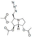 1H-Pyrrolizine-1,2,7-triol, 3-(azidomethyl)hexahydro-, triacetate (ester), 1R-(1.alpha.,2.beta.,3.alpha.,7.beta.,7a.alpha.)- Structure