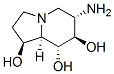1,7,8-Indolizinetriol, 6-aminooctahydro-, 1S-(1.alpha.,6.beta.,7.alpha.,8.beta.,8a.beta.)- 구조식 이미지