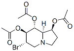 1,7,8-Indolizinetriol, 6-bromooctahydro-, triacetate (ester), 1S-(1.alpha.,6.beta.,7.alpha.,8.beta.,8a.beta.)- Structure