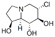 1,7,8-Indolizinetriol, 6-chlorooctahydro-, 1S-(1.alpha.,6.beta.,7.alpha.,8.beta.,8a.beta.)- Structure