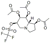 Methanesulfonic acid, trifluoro-, 1,7,8-tris(acetyloxy)octahydro-6-indolizinyl ester, 1S-(1.alpha.,6.beta.,7.alpha.,8.beta.,8a.beta.)- Structure