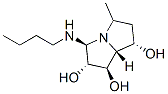 1H-Pyrrolizine-1,2,7-triol, 3-(butylamino)methylhexahydro-, 1R-(1.alpha.,2.beta.,3.alpha.,7.beta.,7a.alpha.)- Structure