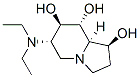 1,7,8-Indolizinetriol, 6-(diethylamino)octahydro-, 1S-(1.alpha.,6.beta.,7.alpha.,8.beta.,8a.beta.)- Structure