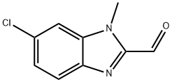 1H-Benzimidazole-2-carboxaldehyde,6-chloro-1-methyl-(9CI) 구조식 이미지