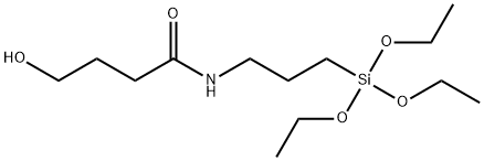 N-(3-TRIETHOXYSILYLPROPYL)-4-HYDROXYBUTYRAMIDE 구조식 이미지