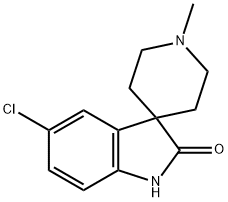 1,2-Dihydro-2-oxo-1'-methylspiro[5-chloro-3H-indole-3,4'-piperidine] Structure