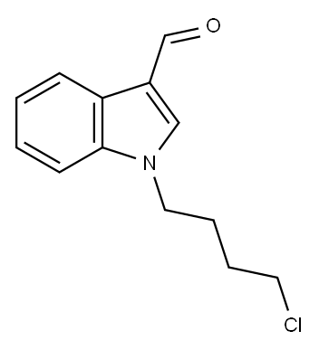 1-(4-Chlorobutyl)indole-3-carboxaldehyde 구조식 이미지