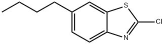 6-부틸-2-클로로-1,3-벤조티아졸 구조식 이미지