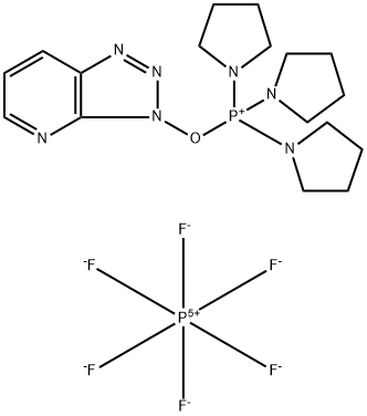 (3-Hydroxy-3H-1,2,3-triazolo[4,5-b]pyridinato-O)tri-1-pyrrolidinylphosphonium hexafluorophosphate Structure