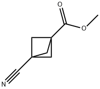 Bicyclo[1.1.1]pentane-1-carboxylic acid, 3-cyano-, methyl ester (9CI) 구조식 이미지