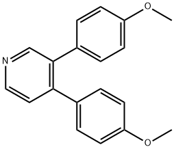 3,4-Bis(p-methoxyphenyl)pyridine Structure