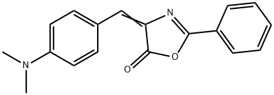 4-[4-(Dimethylamino)benzylidene]-2-phenyl-2-oxazolin-5-one 구조식 이미지